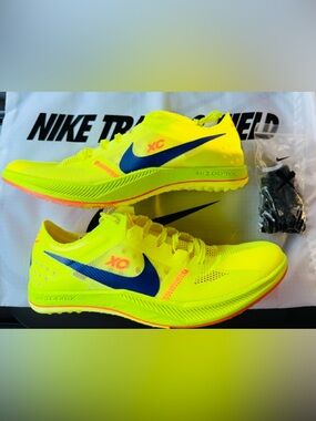 Unisex Nike ZoomX XC Racing Shoes - Volt/Blue Men’s 8.5/Women’s 10